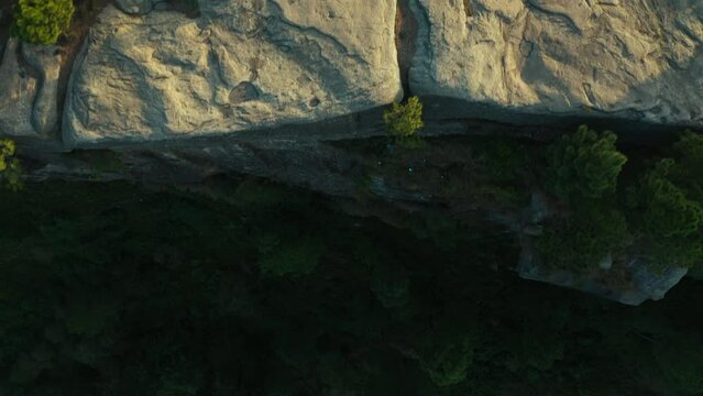 Aerial view of mountains at Panjpeer rocks Pakistan