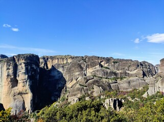 formations in region country In Meteora, Greece .