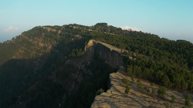 Aerial view of mountains at Panjpeer rocks Pakistan