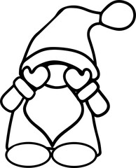 SVG Christmas gnomes. Cute Ornament.  Quote for Happy Holidays. Perfect for post cards, invitation, t-shirt, posters, party decoration, mug decor, home decoration. Cute scandinavian gnomes. Snow flake