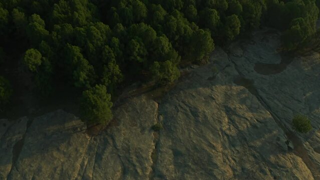 Aerial view of mountains at Panjpeer rocks Pakistan