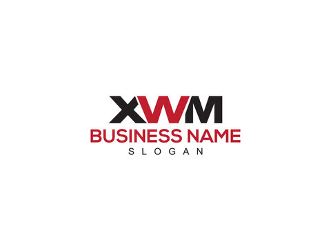 Monogram Three XWM Letter Logo Design