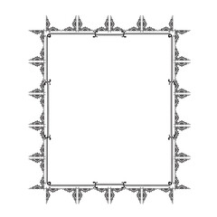Frame, in the style of an ornament, Vector illustration eps 10, Art.	