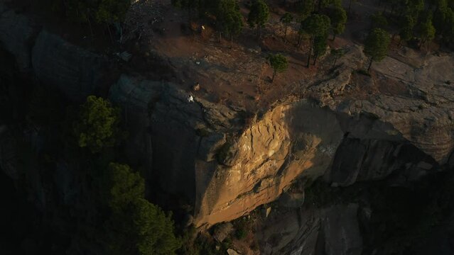 Aerial view of mountains at Panjpeer rocks Pakistan
