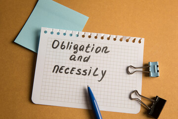 Obligation and necessity and pen
