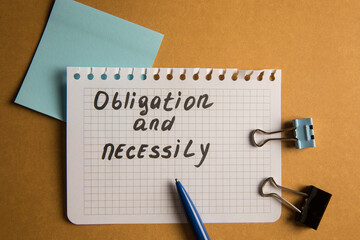 Obligation and necessity and pen