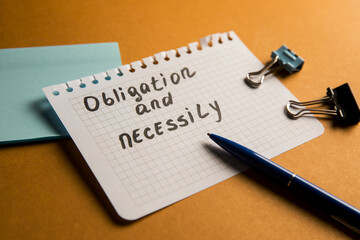 Obligation and necessity and pen