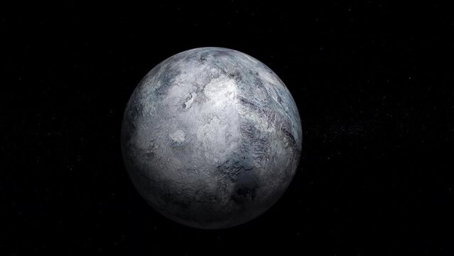 Eris fictional 3d planet on space