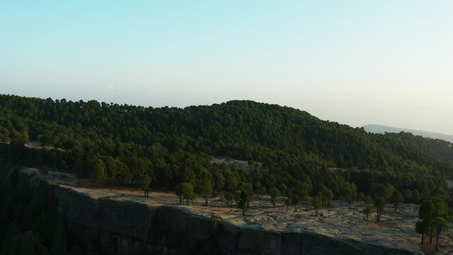 Aerial view of mountains at Panjpeer rocks Pakistan