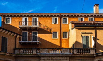 Fototapeta na wymiar old town of Verona - italy