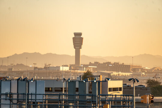 Airport air traffic control tower