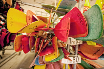 The white waters Lochrist basin hosts an annual event, the  24 hour kayaking, Inzinzac Lochrist, France.