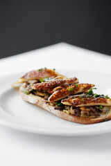 sandwich with vegetables and grilled cheese