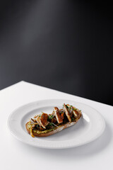 sandwich with vegetables and grilled cheese