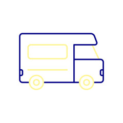 Van Icon, Travel Leisurely in a Van.