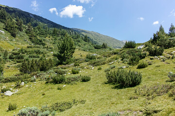 Landscape of Pirin Mountain mountain near Begovitsa hut, Bulgaria