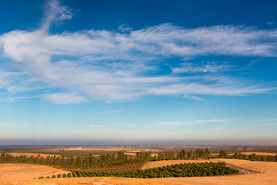 Country landscape in Fresno Valley