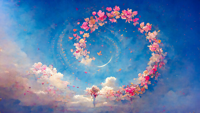 The astrological zodiac is visible in the Valentine's Day sky and includes many symbols of love. This can be used to read the future of a couple in a romantic way.