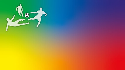 Fototapeta na wymiar Soccer_Rainbow