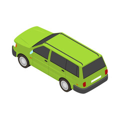 Isometric Car Illustration