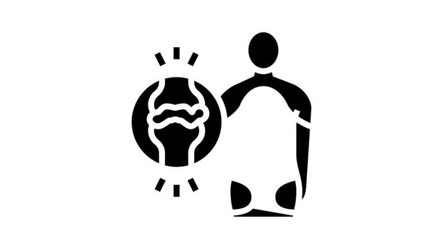 polymyalgia rheumatica glyph icon animation
