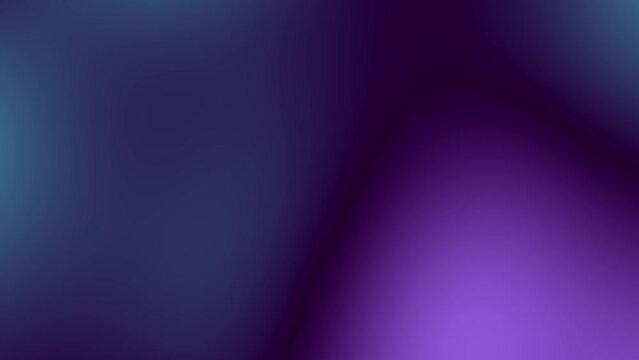 Glowing light blue lilac purple violet abstract background. Smooth gradient animation. Dark color transitions. Flow motion. Blurred texture wallpaper. Colorful web design and presentation template