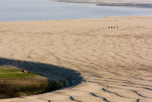 On the shores of the Irrawaddy river in Bagan, Union of Myanmar (Burma)