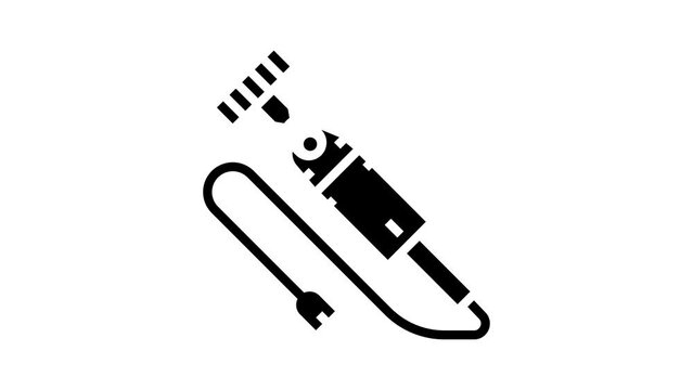 shear sheep electric tool glyph icon animation