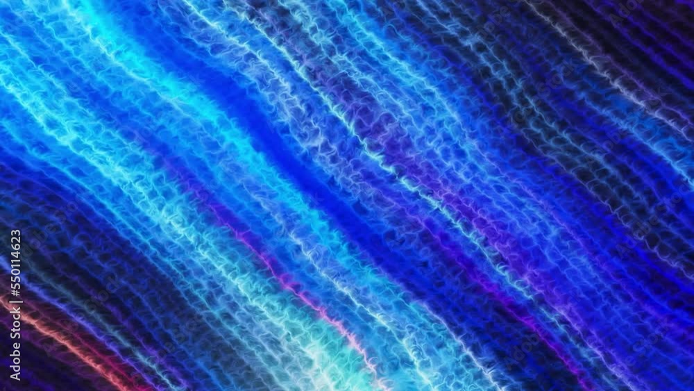Poster blue and orange sparkling lines. motion. dark background with golden and dark blue iridescent lines 