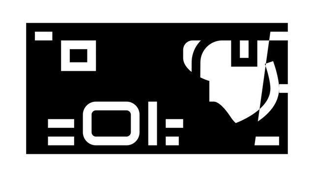 shekel ils glyph icon animation