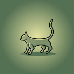 Greenish yellow cat (green cat)