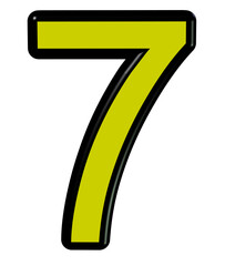 3d golden number 7
