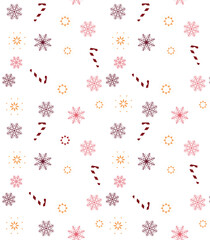 Holidays Merry Christmas and Happy New Year template on red table background. Happy Merry Christmas and New Year. Top view, flat lay, copy space.