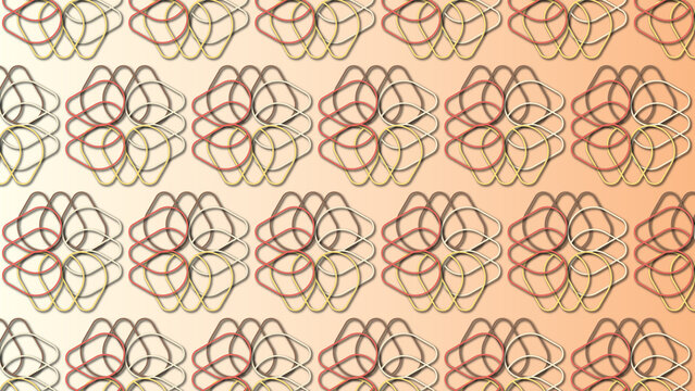 Ice cream palette colored geometrical stroke pattern background with decorative ornamental bright illustrations / Desktop, wallpaper, texture, decoration