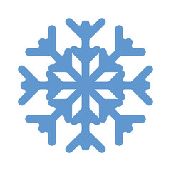 Abstract blue snowflakes. Snowflake with a pattern. Snow. Vector illustration