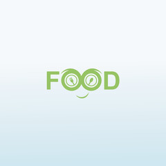 FOOD with spoon logo design