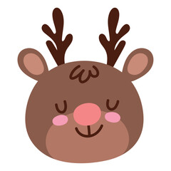 cute reindeer face