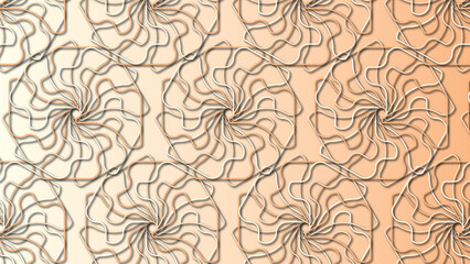 Ice cream palette colored geometrical stroke pattern background with decorative ornamental bright illustrations / Desktop, wallpaper, texture, decoration