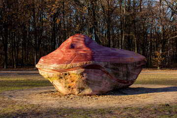 odd shape of a stone in Berlin