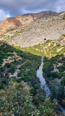 Fototapeta na wymiar El Caminito Del Rey, The Kings Little Path, Malaga Province, Beautiful Views of El Chorro Gorge, Ardales, Malaga, Spain
