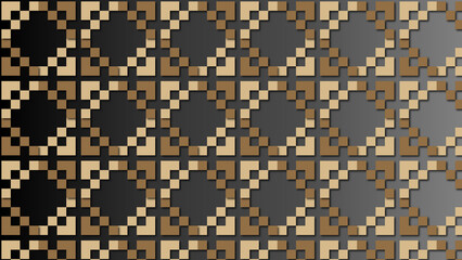 Vegetables palette colored geometrical shape pattern background with decorative ornamental bright illustrations / Desktop, wallpaper, texture, decoration