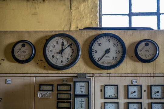 Old epic legendary historic brick abandoned power plant in Silesia, Poland