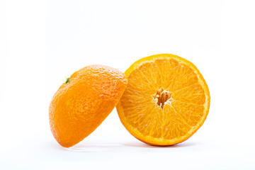 Orange isolated in white background.