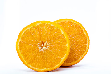 Orange isolated in white background.