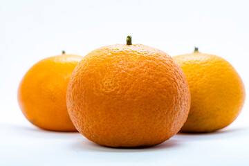 Orange isolated in white background.