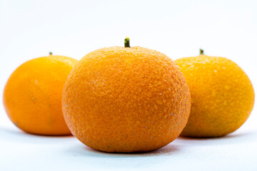 Orange isolated in white background.