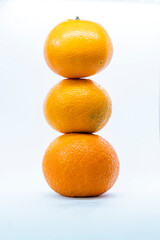 Orange isolated in white background.