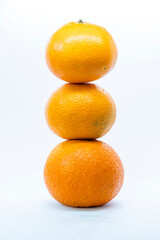 Orange isolated in white background.