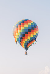hot air balloon in flight