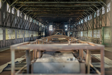 Fototapeta premium Old epic legendary historic brick abandoned power plant in Silesia, Poland